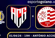 No Accioly, Atlético-GO enfrenta Náutico e busca primeira vitória na Série B