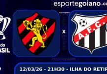 Na Ilha do Retiro, Anápolis encara o Sport e tenta avançar mais uma fase na Copa do Brasil