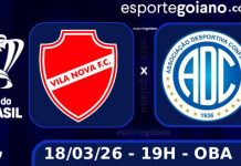 Vila Nova recebe Confiança em jogo único, que vale vaga na quinta fase da Copa do Brasil