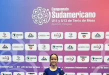 Goiana Yumi Iwamoto conquista dois títulos e um vice no sul-americano sub-13 de tênis de mesa