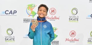 Representando Goiás, promessa da patinação intensifica preparação para etapa da Copa do Mundo na Alemanha