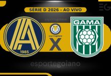 Ao vivo: Aparecidense x Gama – 1ª rodada da Série D 2026