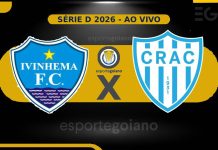 Ao vivo: Ivinhema-MS x Crac – 1° rodada do Brasileiro Série D