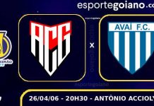 Para sair da zona da degola, Atlético-GO recebe o Avaí no Accioly