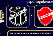 Vila Nova visita o Ceará em confronto direto pela liderança da Série B