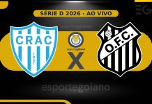 Ao vivo: Crac x Operário-MS – 2ª rodada da Série D