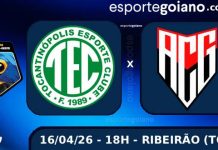 Com jogadores da base, Atlético-GO encara o Tocantinópolis na Copa Centro-Oeste