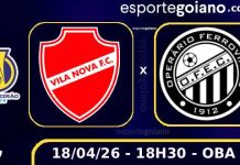 Mirando liderança e terceira vitória seguida, Vila Nova faz confronto de invictos contra o Operário-PR