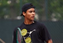 Guto Miguel aplica pneu em russo e avança às oitavas de final em Milão O goiano Guto Miguel, de 17 anos, iniciou com vitória sua campanha na chave de simples do torneio J500 de Milão, na Itália