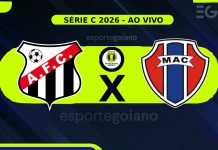 Ao Vivo: Anápolis 0 x 0 Maranhão – 9ª rodada da Série C