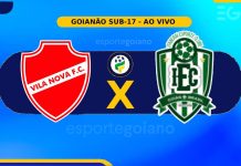 Ao vivo: Vila Nova 1×2 Itaberaí – quartas do Goianão Sub-17