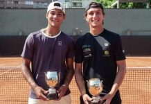 Ao lado de Leonardo Storck, Guto Miguel conquista título de duplas em torneio juvenil na Itália