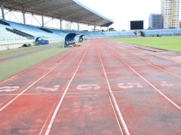Pista de atletismo do Olímpico passará por reforma; governo também prevê reconstrução das piscinas A pista de atletismo do Estádio Olímpico Pedro Ludovico Teixeira, em Goiânia, passará por uma reforma completa.