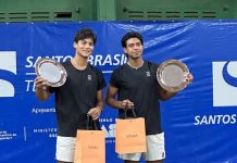 Guto para na semifinal de simples, mas irmãos Miguel conquistam título de duplas em Santos