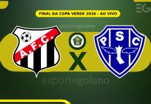 Ao vivo: Anápolis 3×1 Paysandu – Final da Copa Verde