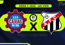 Ao vivo: Caxias 0x0 Anápolis – 12° rodada da Série C