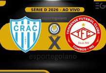 Ao vivo: CRAC x Tombense – 2ª fase da Série D