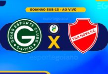 Veja como foi: Goiás (4) 1×0 (1) Vila Nova – semifinal do Goianão Sub-15