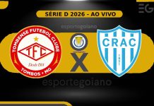 Ao vivo: Tombense x Crac – 2° fase da Série D