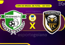 Ao vivo: Resenhas 7 x 0 Taquaralto-TO – 1ª fase Copa do Brasil de Futsal