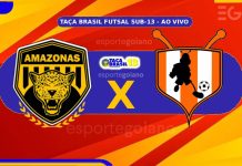 Ao vivo: Amazonas x Formiguinhas – Semifinal Taça Brasil Futsal Sub-13
