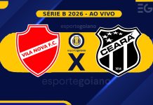 Ao vivo: Vila Nova x Ceará – 25ª rodada da Série B 2026