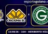 Mirando G-6, Goiás tenta superar líder Criciúma no Heriberto Hülse