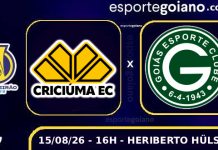 Mirando G-6, Goiás tenta superar líder Criciúma no Heriberto Hülse