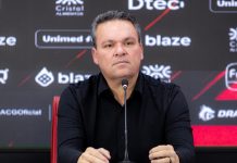 “Se o Atlético ganhar do Goiás, nós subimos”, diz Adson projetando o clássico