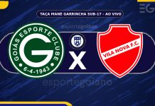 Ao vivo: Goiás x Vila Nova – 8° rodada da Taça Mané Garrincha Sub-17