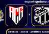 A dois pontos do G6, Atlético-GO enfrenta Ceará no Accioly