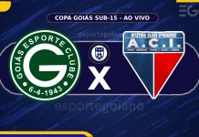 Ao vivo: Goiás x Atlético Iporaense – Quartas da Copa Goiás Sub-15