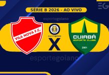 Ao vivo: Vila Nova 0 x 0 Cuiabá – 32ª rodada da Série B