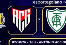 Buscando segunda vitória seguida para se firmar no G-6, Atlético-GO recebe o América-MG