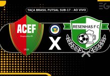 Ao vivo: Chopinzinho x Resenhas – Taça Brasil Futsal Sub-17