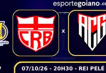 Atlético-GO encara o CRB em confronto direto pelo G6 da Série B